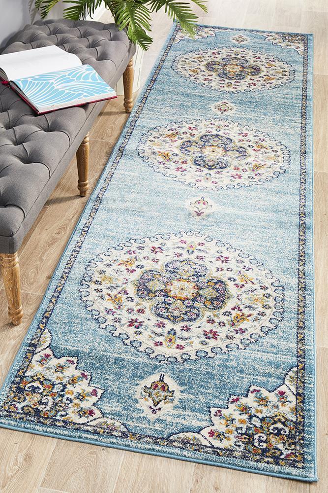 Tigris Zubayr Blue Bohemian Transitional Rug