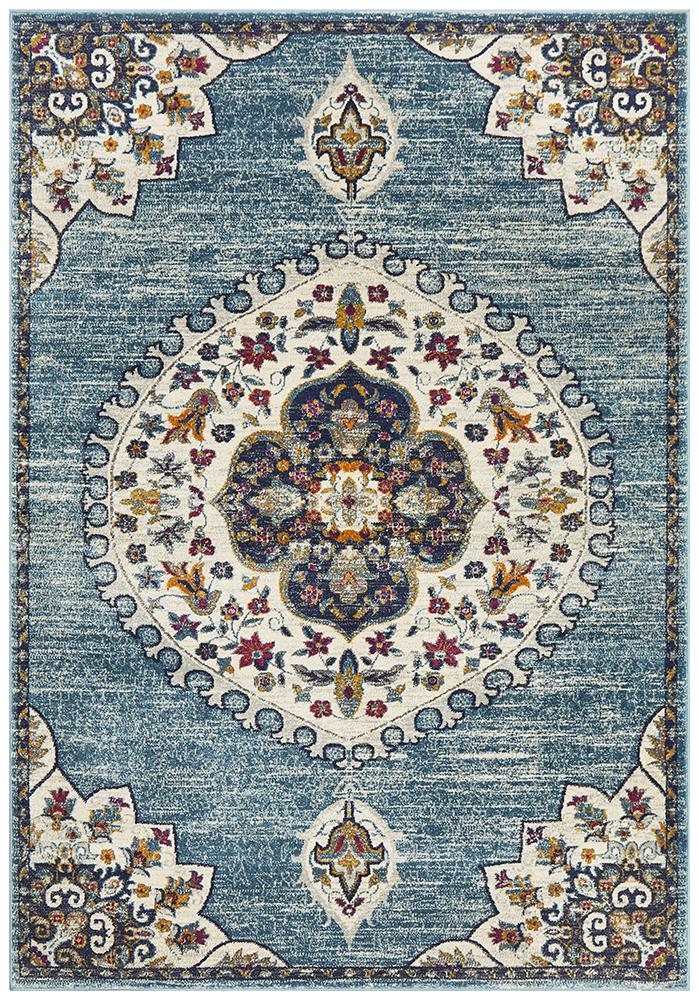 Tigris Zubayr Blue Bohemian Transitional Rug