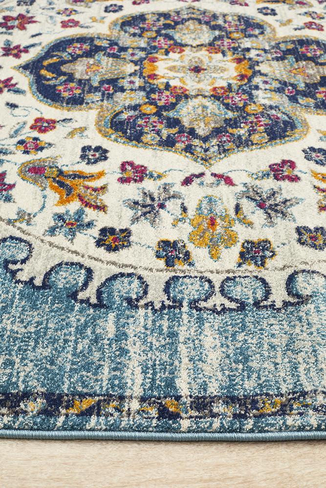 Tigris Zubayr Blue Bohemian Transitional Rug