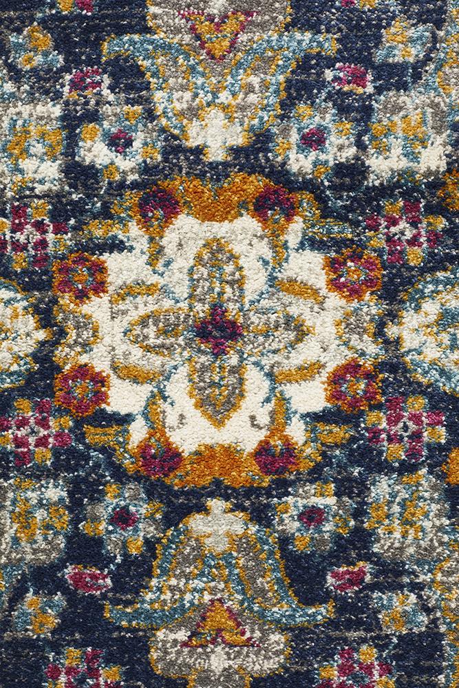 Tigris Zubayr Blue Bohemian Transitional Rug