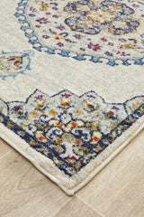 Tigris Zubayr White Bohemian Transitional Rug