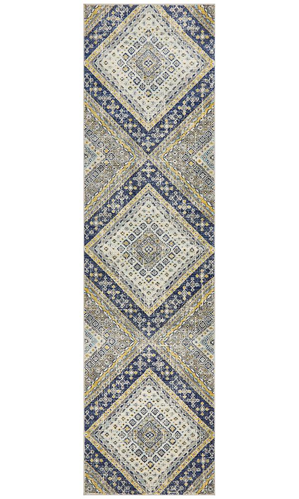 Tigris Abadan Navy Bohemian Transitional Rug