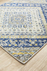 Tigris Abadan Navy Bohemian Transitional Rug