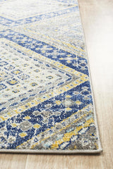 Tigris Abadan Navy Bohemian Transitional Rug