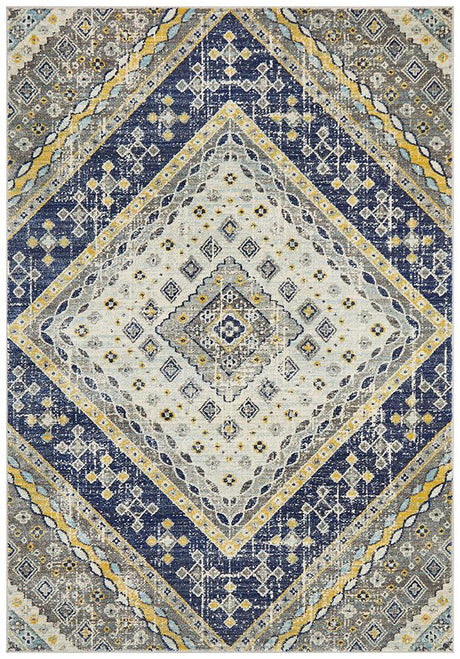 Tigris Abadan Navy Bohemian Transitional Rug