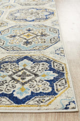 Tigris Safwan Blue Bohemian Transitional Rug