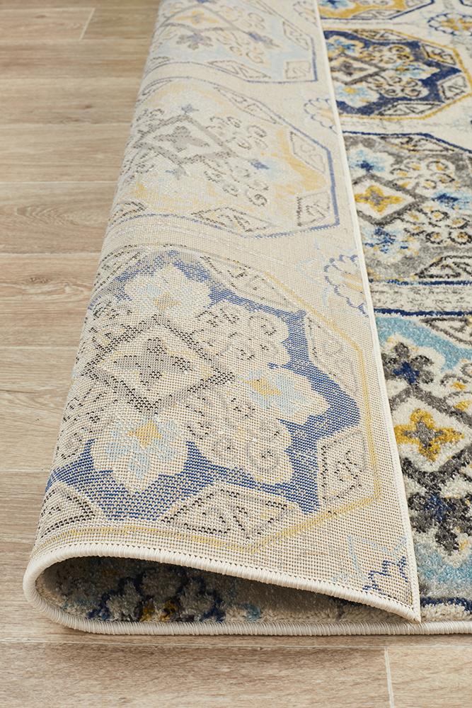 Tigris Safwan Blue Bohemian Transitional Rug