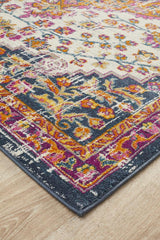 Tigris White Bohemian Transitional Rug