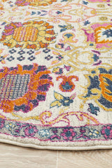 Tigris Multi Round Bohemian Transitional Rug