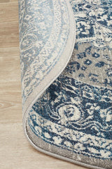 Tigris Shafi Blue Round Bohemian Transitional Rug