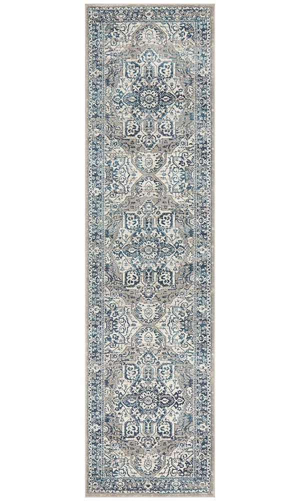 Tigris Shafi Blue Bohemian Transitional Rug