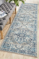 Tigris Shafi Blue Bohemian Transitional Rug