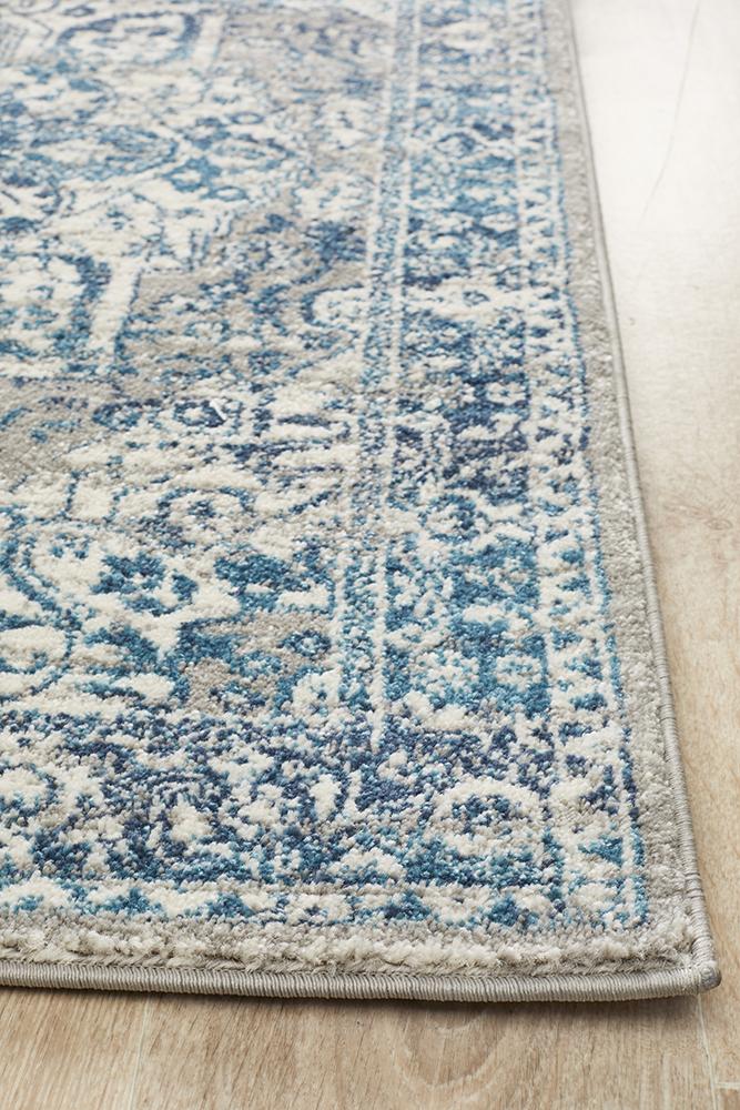 Tigris Shafi Blue Bohemian Transitional Rug