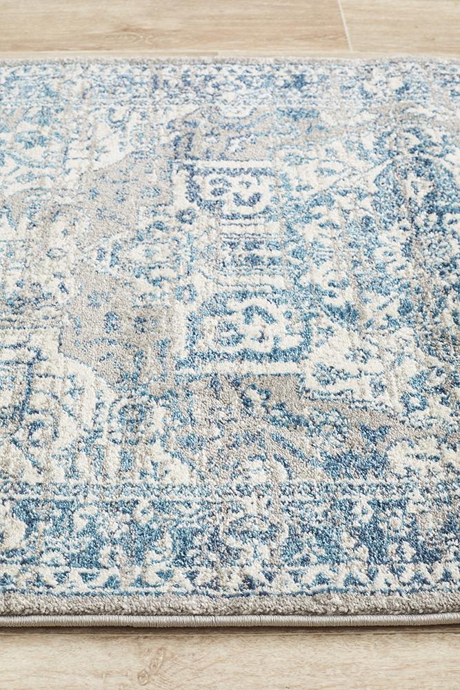 Tigris Shafi Blue Bohemian Transitional Rug