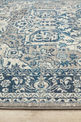 Tigris Shafi Blue Bohemian Transitional Rug