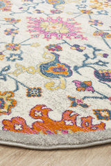 Tigris Hartha Multi Round Bohemian Transitional Rug