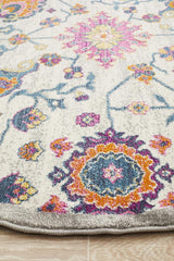 Tigris Hartha Multi Round Bohemian Transitional Rug