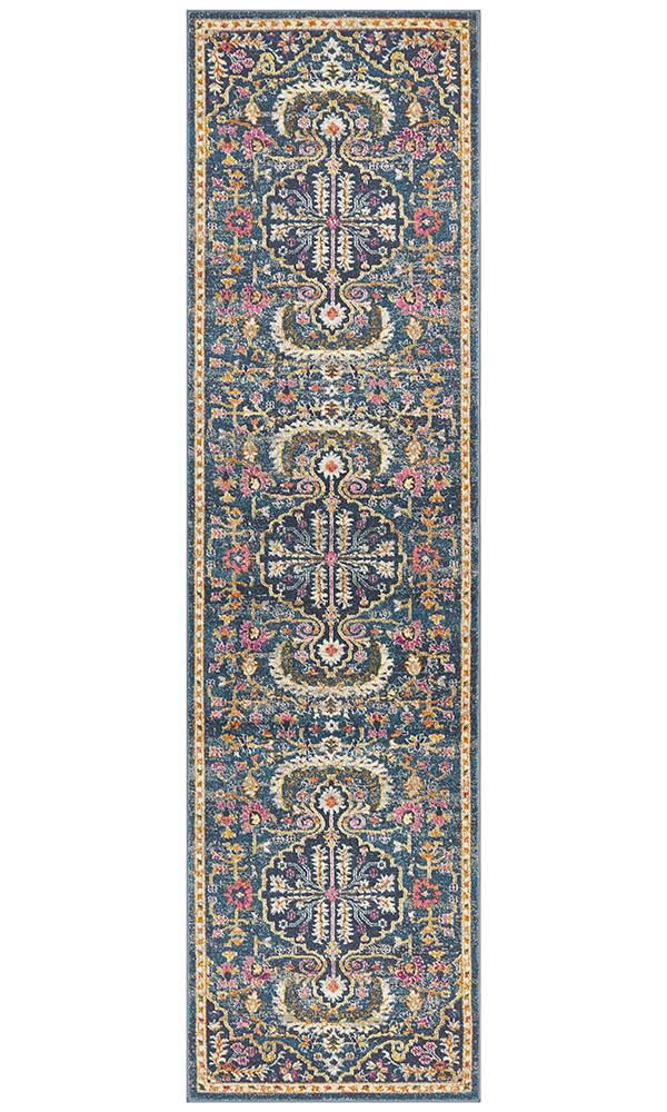 Tigris Navy Bohemian Transitional Rug