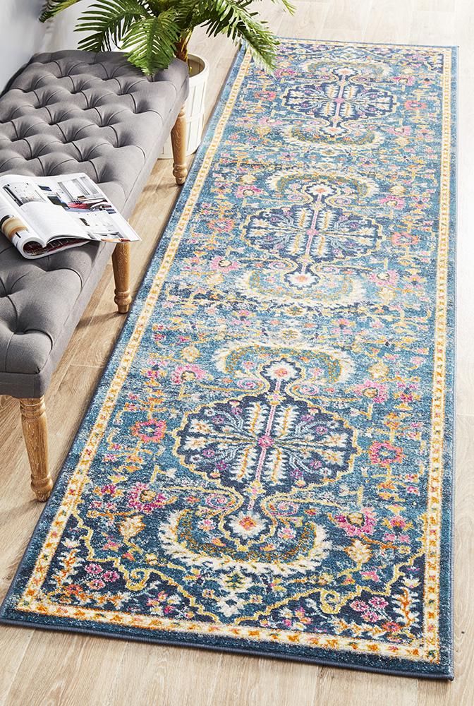 Tigris Navy Bohemian Transitional Rug