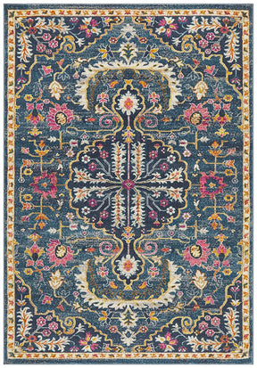 Tigris Navy Bohemian Transitional Rug - Lost Design Society