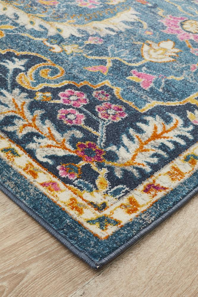 Tigris Navy Bohemian Transitional Rug