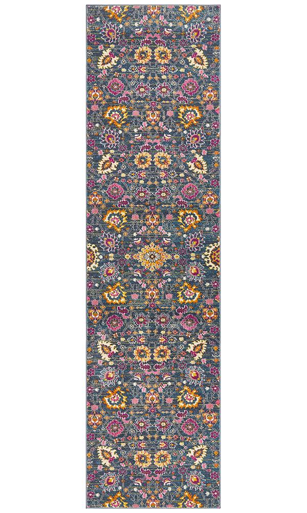 Tigris Elam Blue Bohemian Transitional Rug