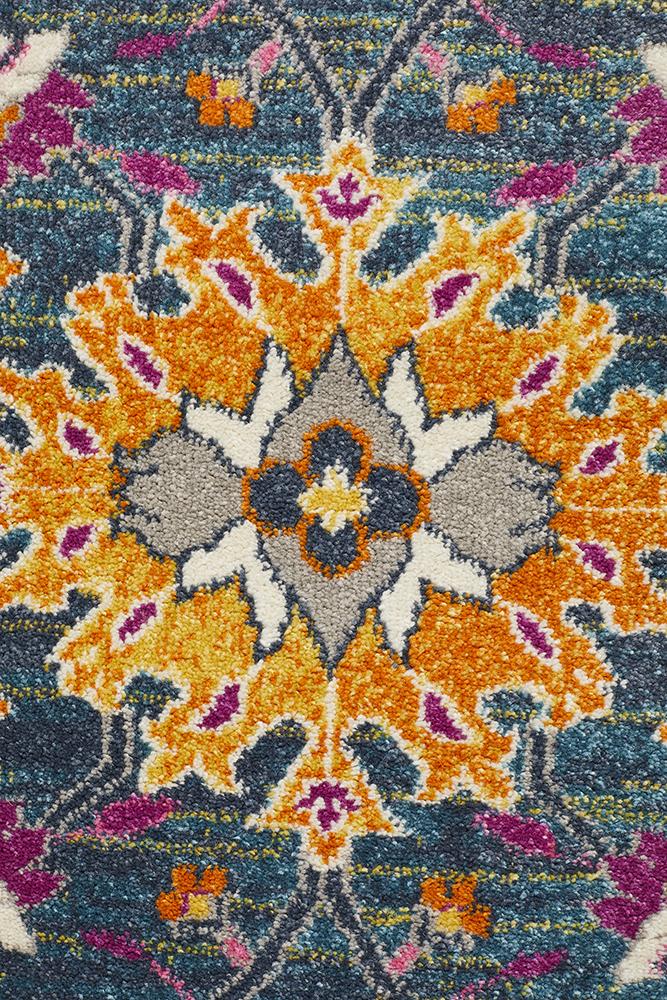 Tigris Elam Blue Bohemian Transitional Rug