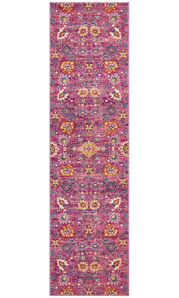 Tigris Elam Fuchsia Bohemian Transitional Rug