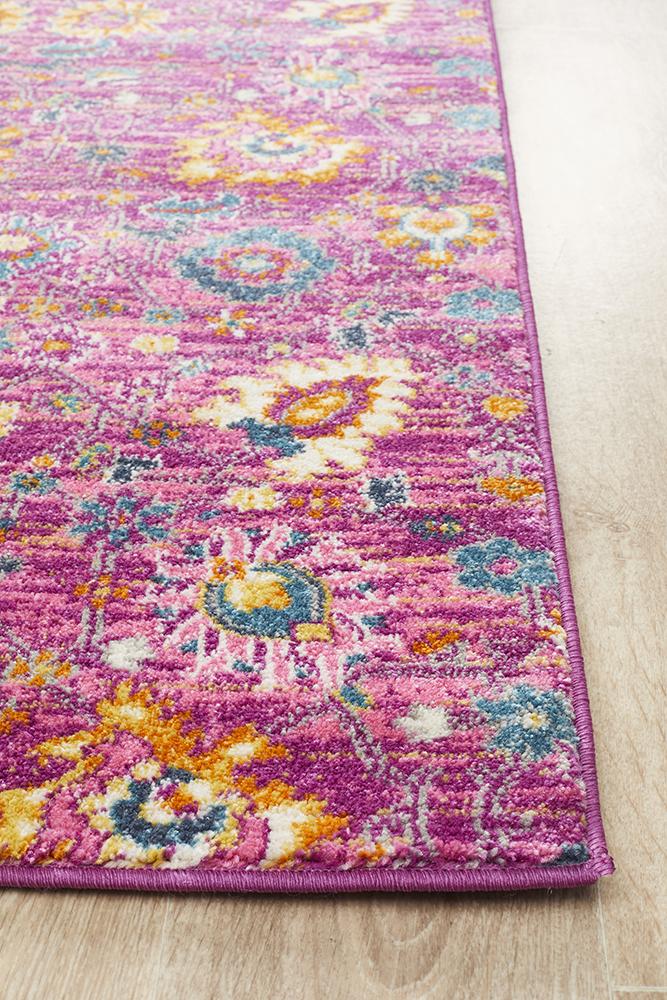 Tigris Elam Fuchsia Bohemian Transitional Rug