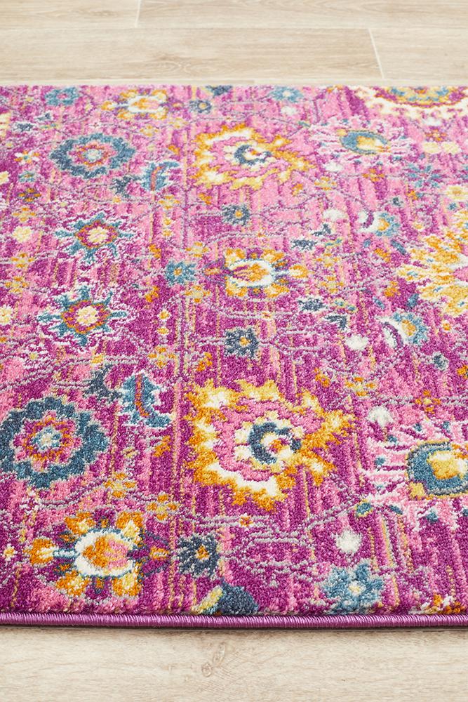 Tigris Elam Fuchsia Bohemian Transitional Rug