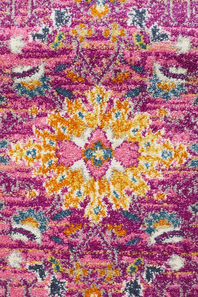 Tigris Elam Fuchsia Bohemian Transitional Rug