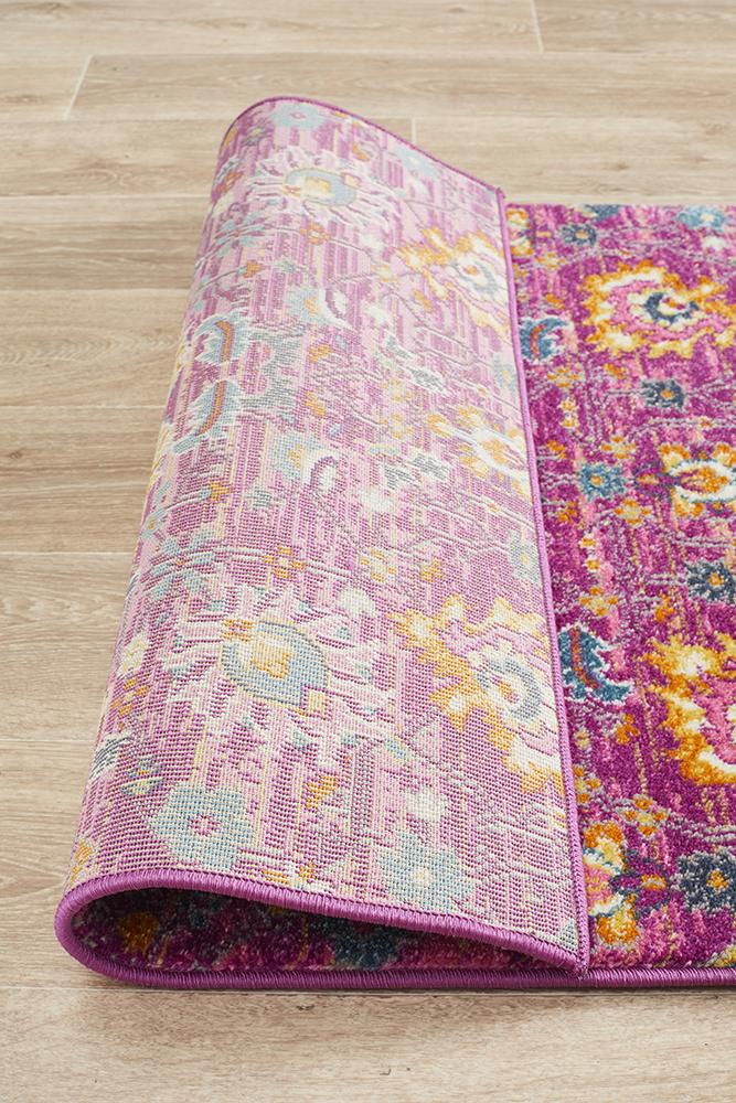 Tigris Elam Fuchsia Bohemian Transitional Rug