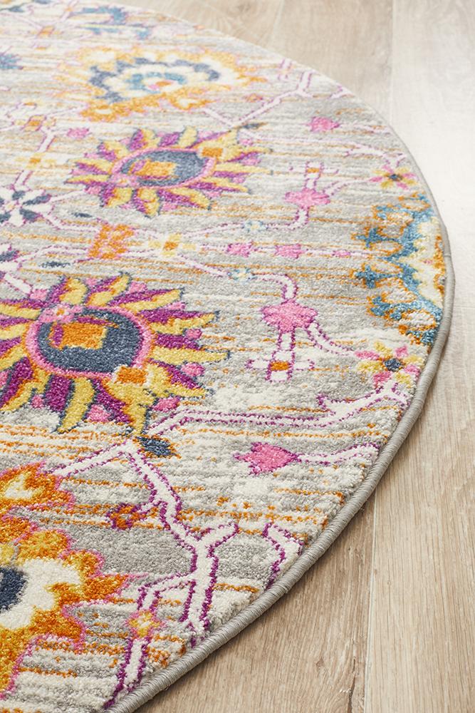 Tigris Elam Multi Round Bohemian Transitional Rug