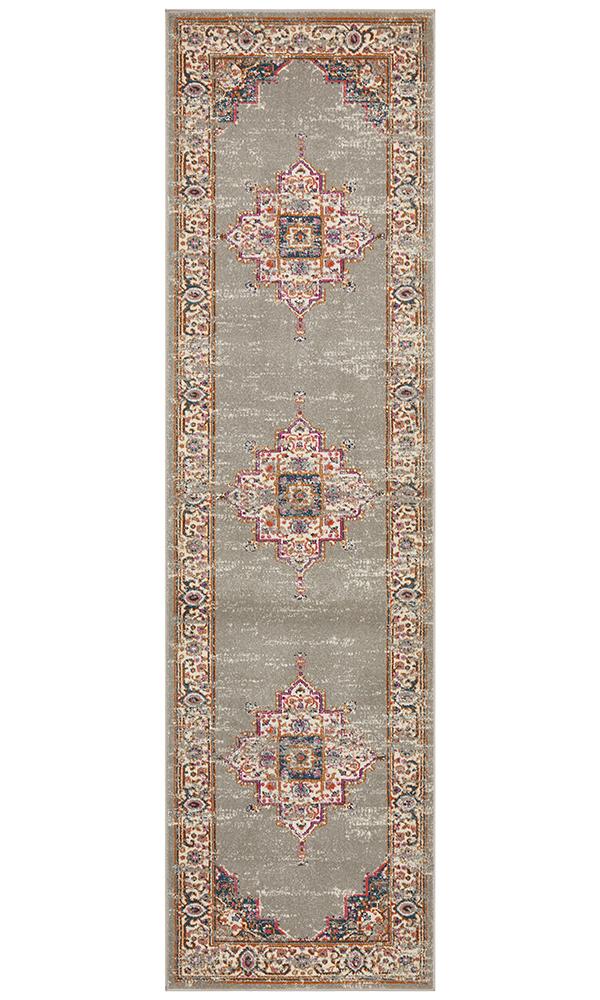 Tigris Amarah Grey Bohemian Transitional Rug