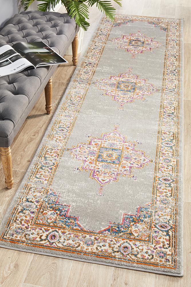 Tigris Amarah Grey Bohemian Transitional Rug