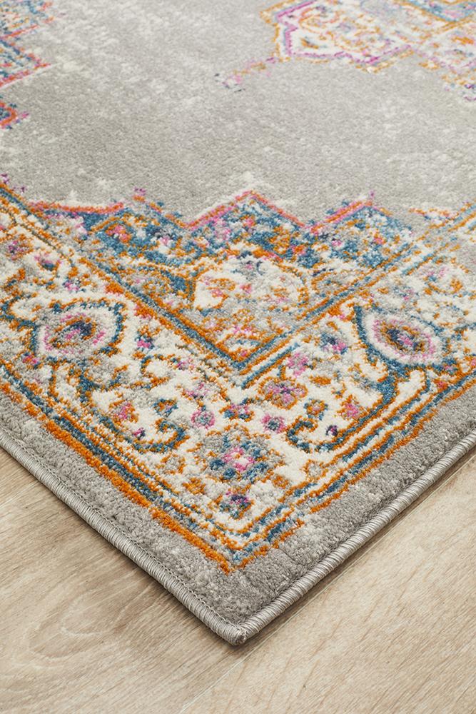 Tigris Amarah Grey Bohemian Transitional Rug