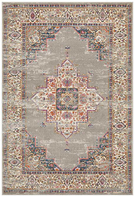 Tigris Amarah Grey Bohemian Transitional Rug