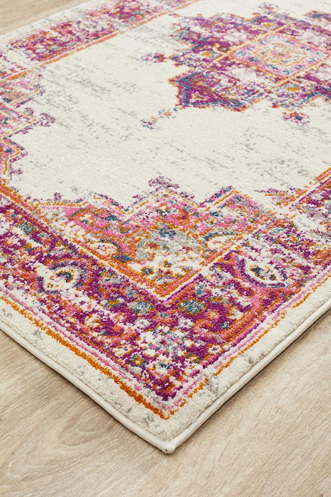 Tigris Amarah Pink Bohemian Transitional Rug