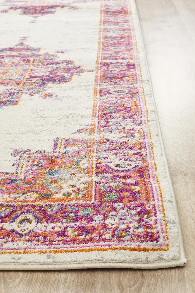 Tigris Amarah Pink Bohemian Transitional Rug