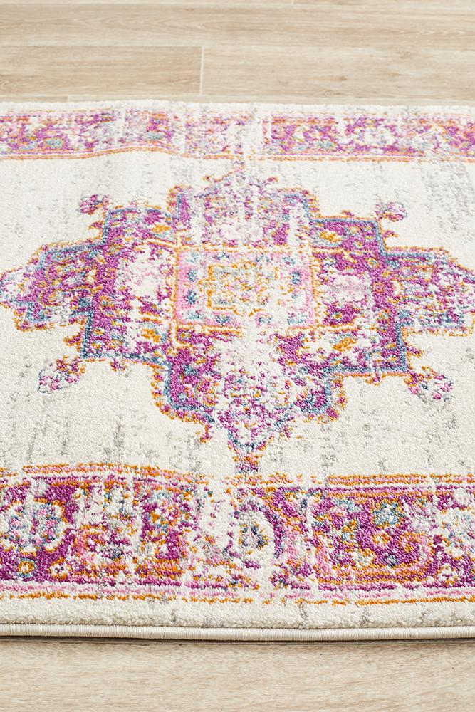 Tigris Amarah Pink Bohemian Transitional Rug