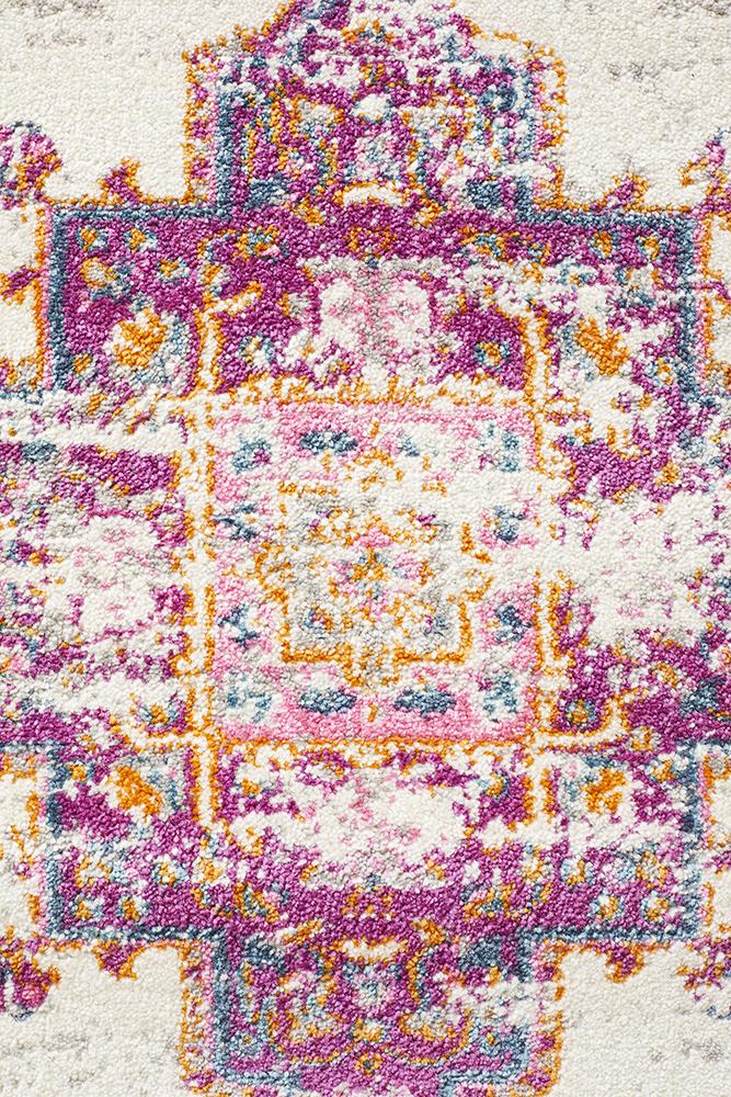 Tigris Amarah Pink Bohemian Transitional Rug