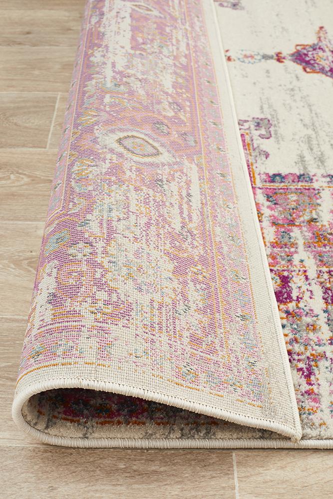 Tigris Amarah Pink Bohemian Transitional Rug