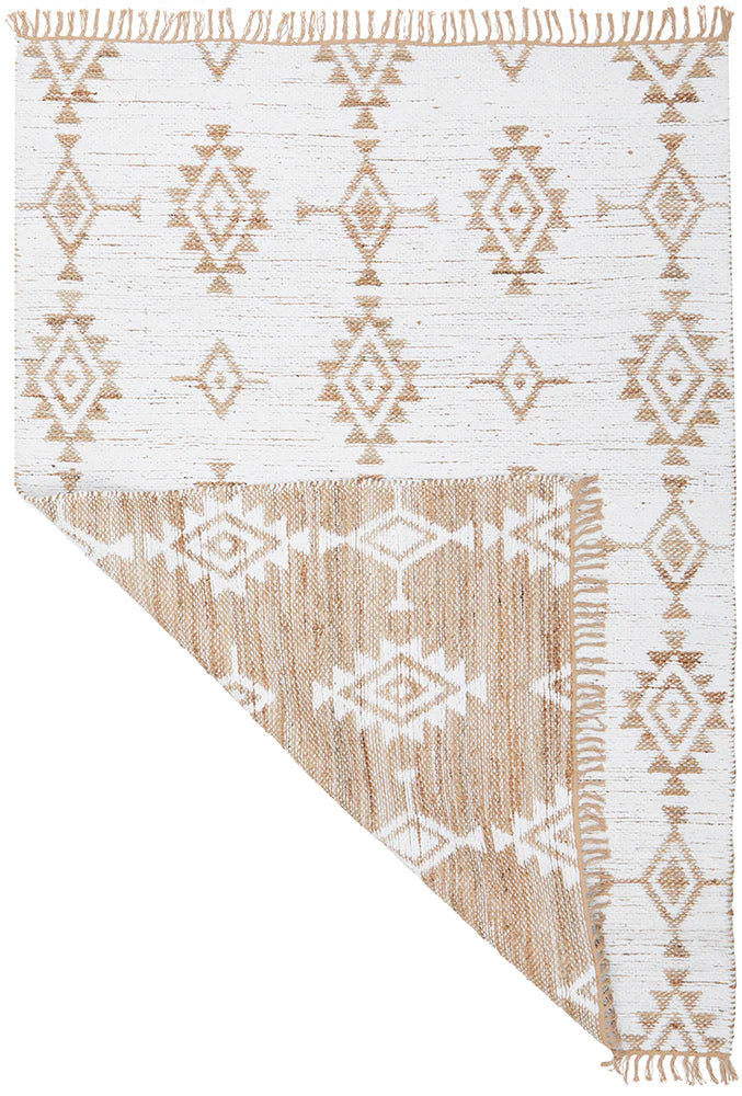 Pali Kento Reversible Cotton Jute Rug