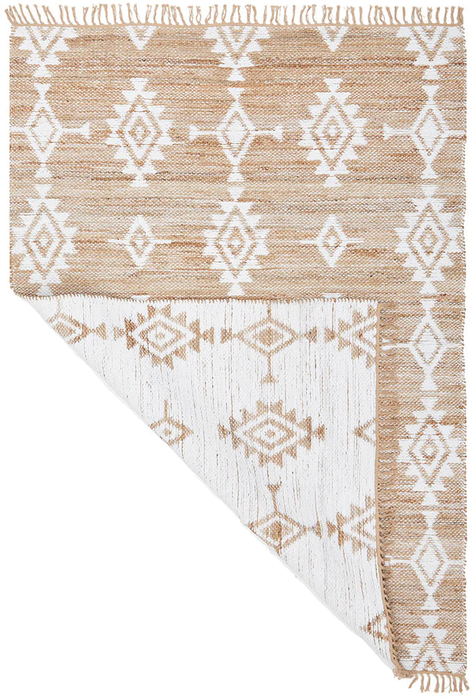 Pali Kento Reversible Cotton Jute Rug