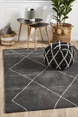 Savoy Hampstead Diamond Charcoal Rug