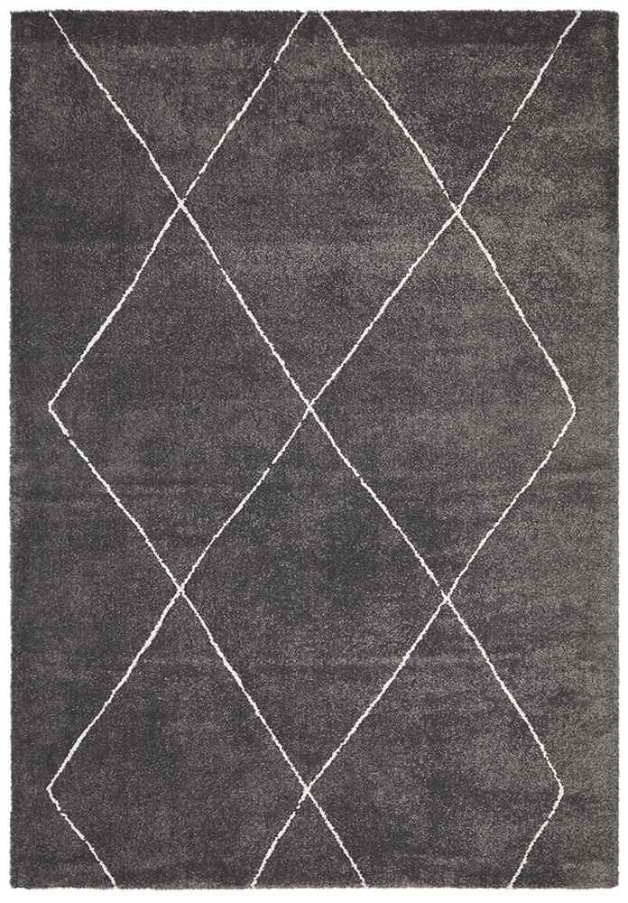 Savoy Hampstead Diamond Charcoal Rug