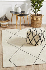 Savoy Hampstead Moroccan Diamond Ivory Rug