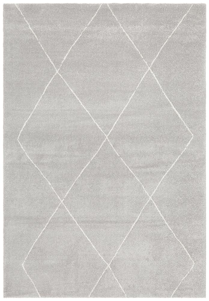 Savoy Hampstead Moroccan Diamond Silver Rug