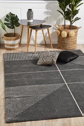 Savoy Hyde Moroccan Charcoal Rug - Lost Design Society