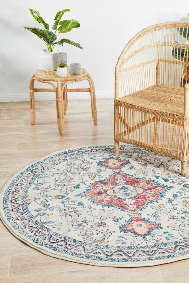 Boulevard Pastel Round Transitional Rug-Lost Design Society